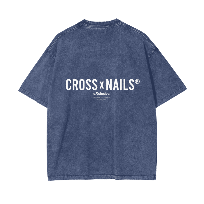 Crossxnails Acid Wash Oversize T-Shirt - Crossxnails Weargood