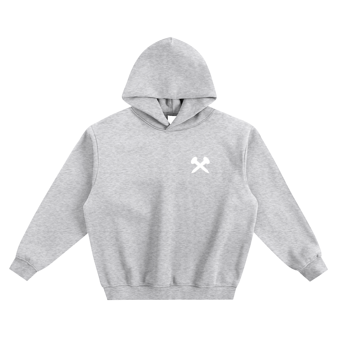 Crossxnails Fleeced Boxy Hoodie