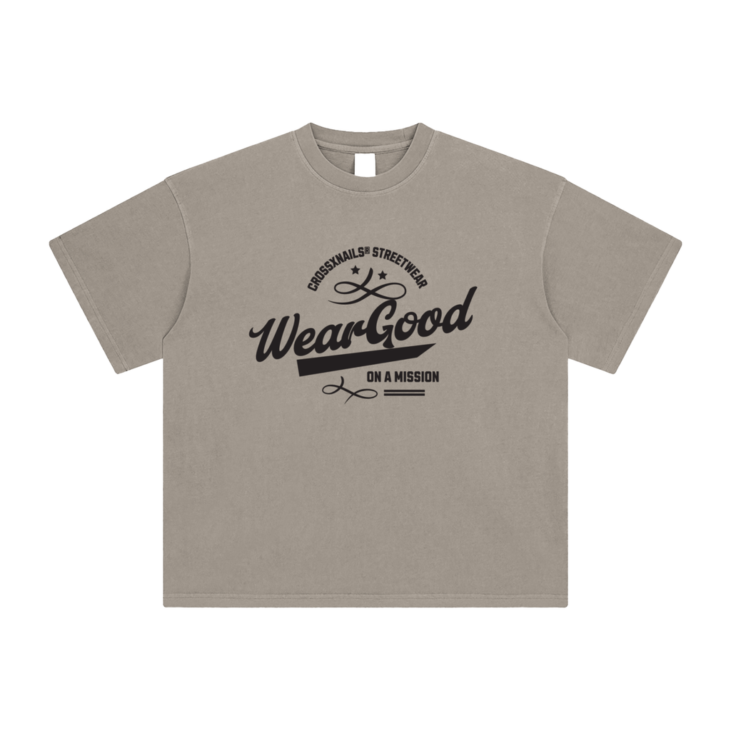 Weargood Enzyme Washed T-Shirt - Crossxnails Weargood