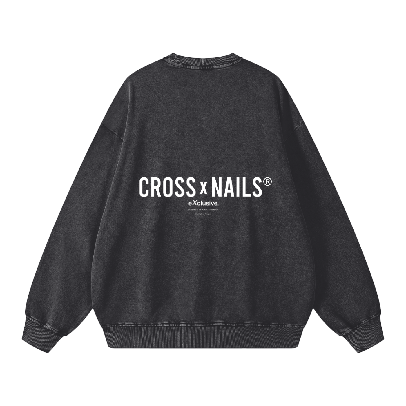 Crossxnails Vintage Wash Sweatshirt - Crossxnails Weargood