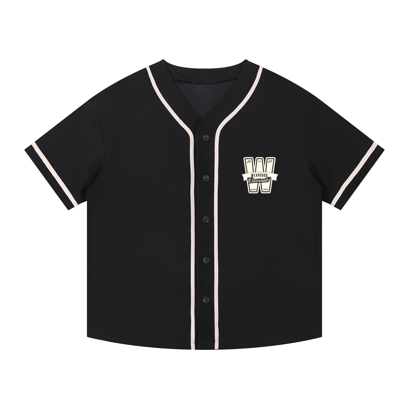 Crossxnails Button-Up Baseball Jersey