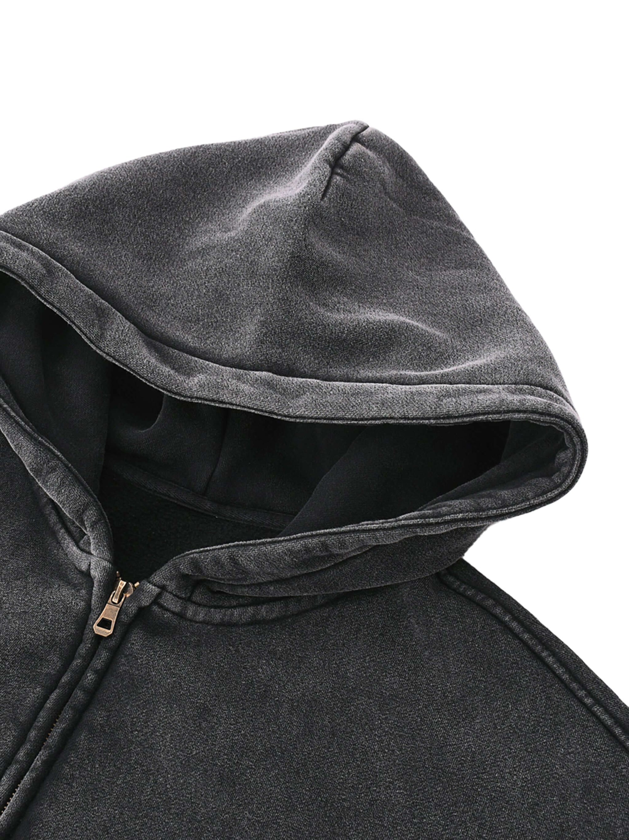 Crossxnails Zip-Up Boxy Hoodie
