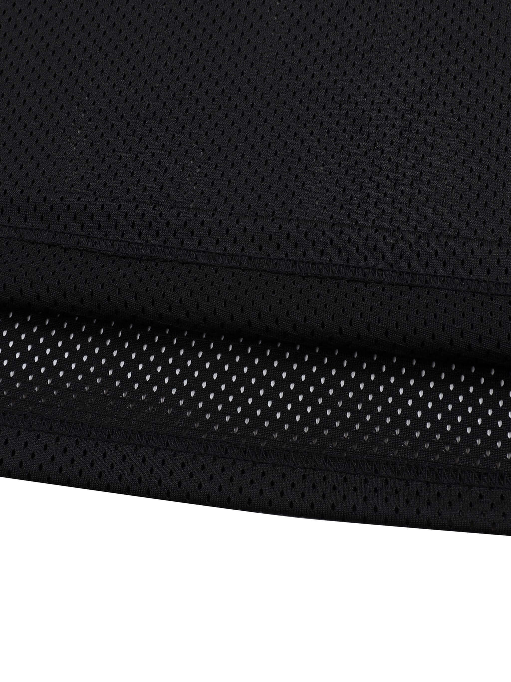 Close-up of the Crossxnails Baseball Boxy Jersey's breathable mesh fabric, ideal for stylish and comfortable streetwear, made for movement.