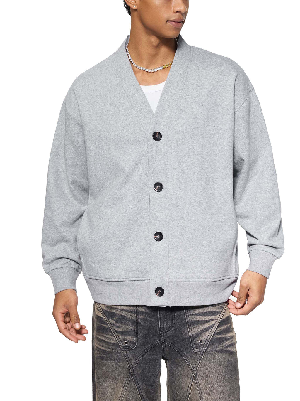 Crossxnails Heavyweight Sweat Cardigan by Crossxnails Weargood